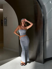 Skirt - Grey - ALBAA Design